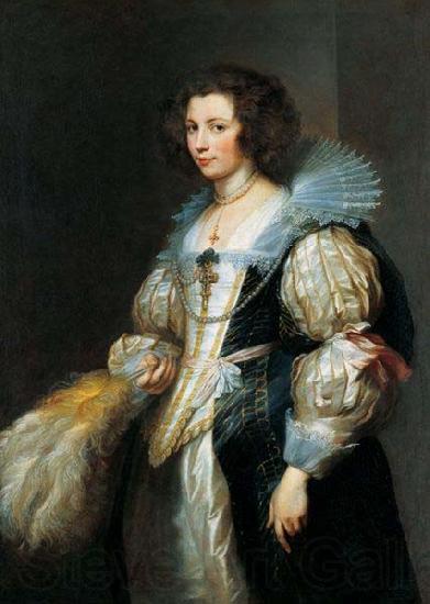 Anthony Van Dyck Marie Louise de Tassis, Antwerp 1630 Norge oil painting art
